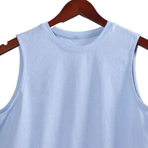 Lululemon Women's Small Blue Linen License to Train Classic-Fit Tank Top T-Shirt
